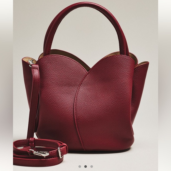 Melie Bianco x Anthropologie Tulip Top-Handle Crossbody Tote 2 in 1 - Picture 2 of 10